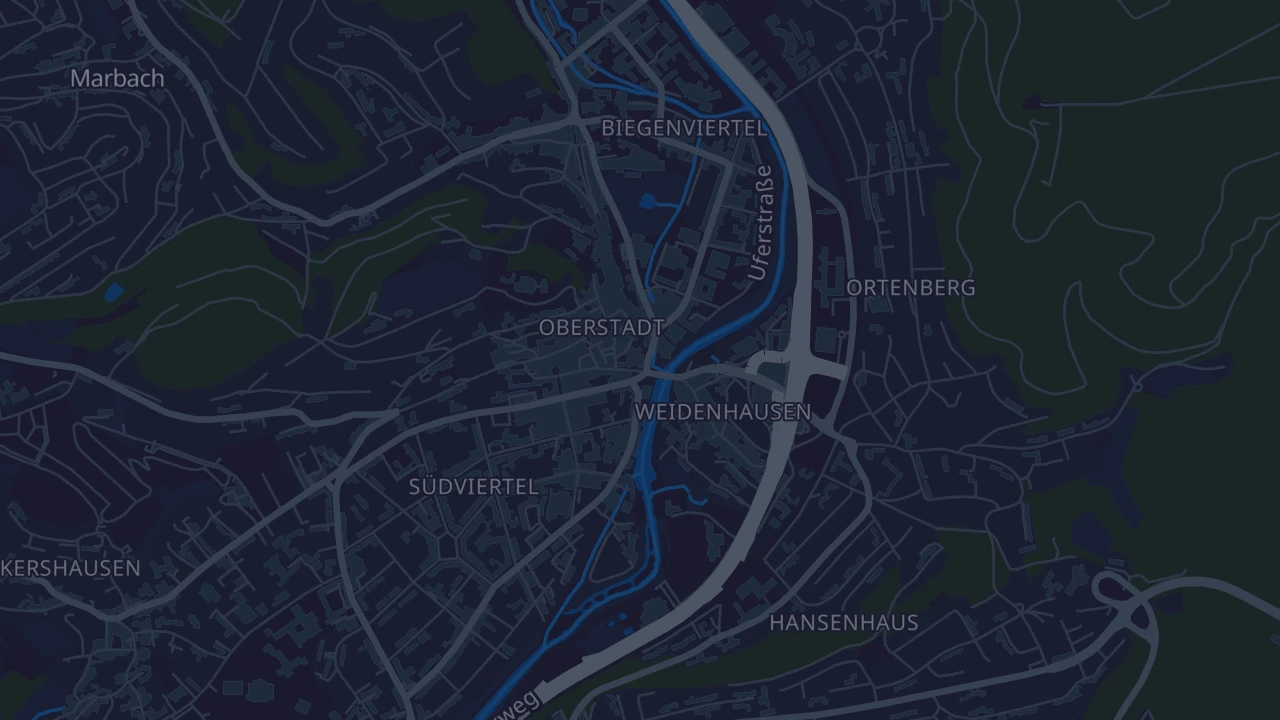 Karte von Marburg