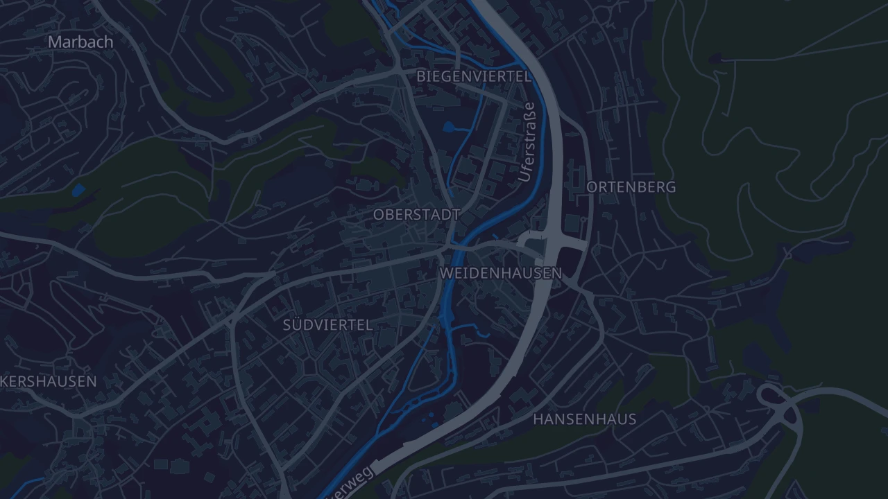 Karte von Marburg