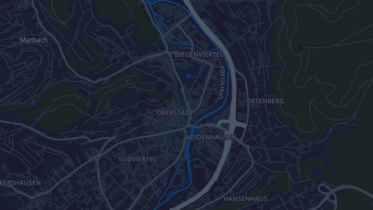 Karte von Marburg