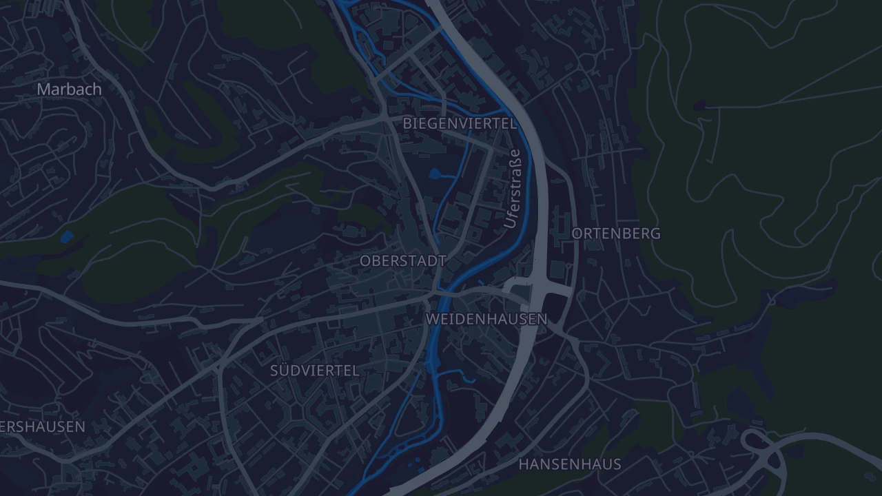 Karte von Marburg