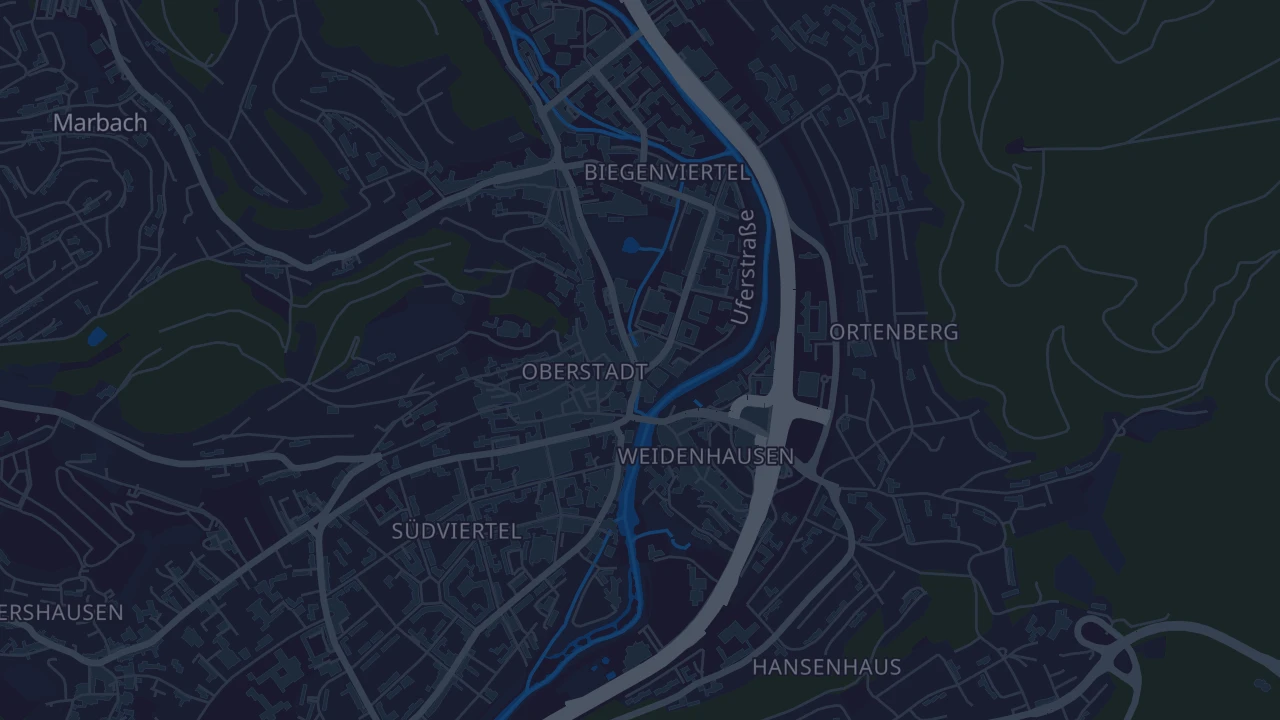 Karte von Marburg