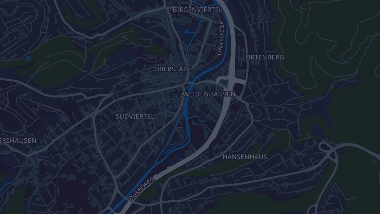 Karte von Marburg