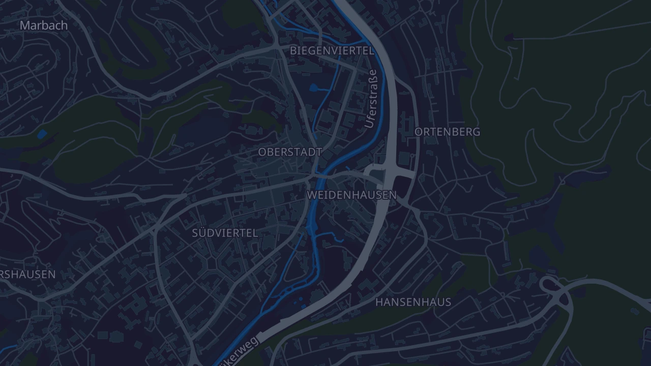 Karte von Marburg