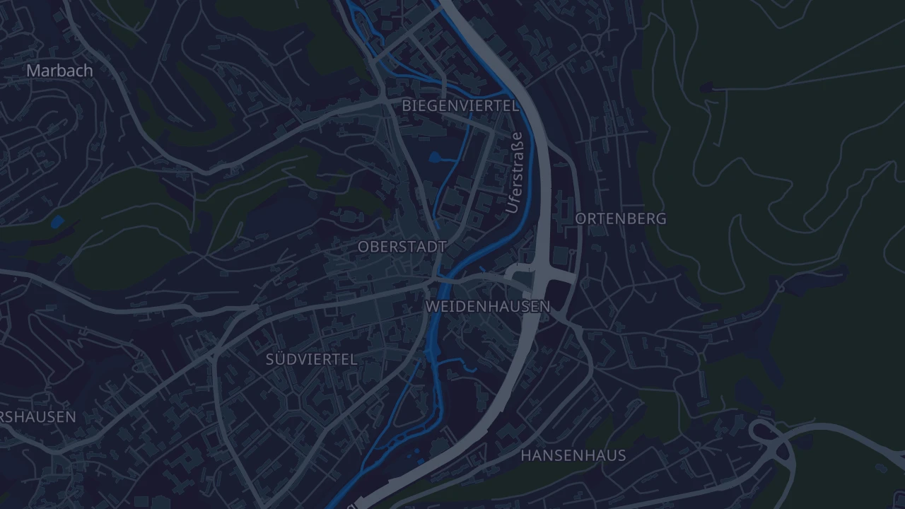 Karte von Marburg