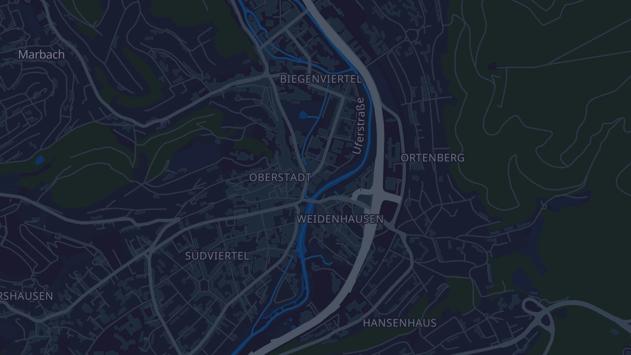 Karte von Marburg