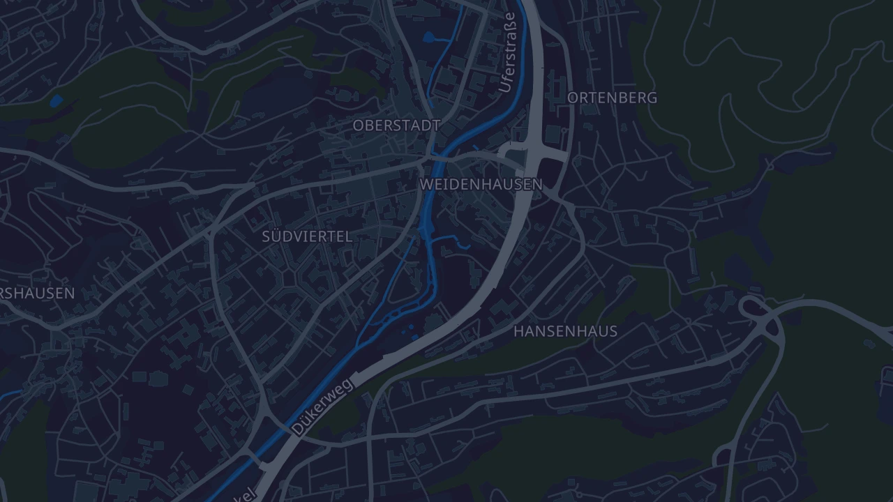 Karte von Marburg
