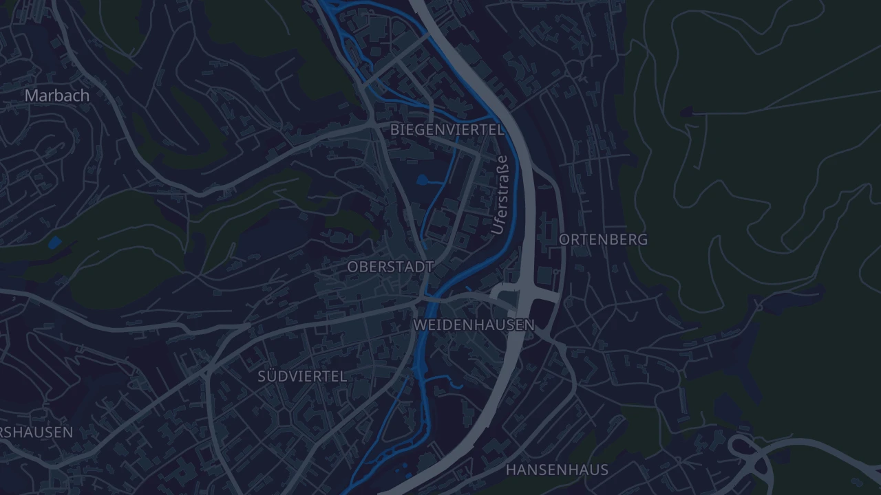 Karte von Marburg