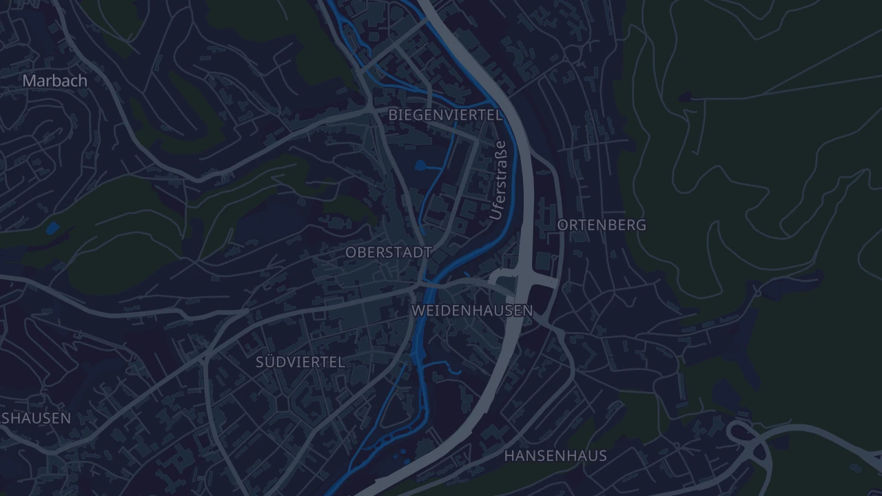 Karte von Marburg