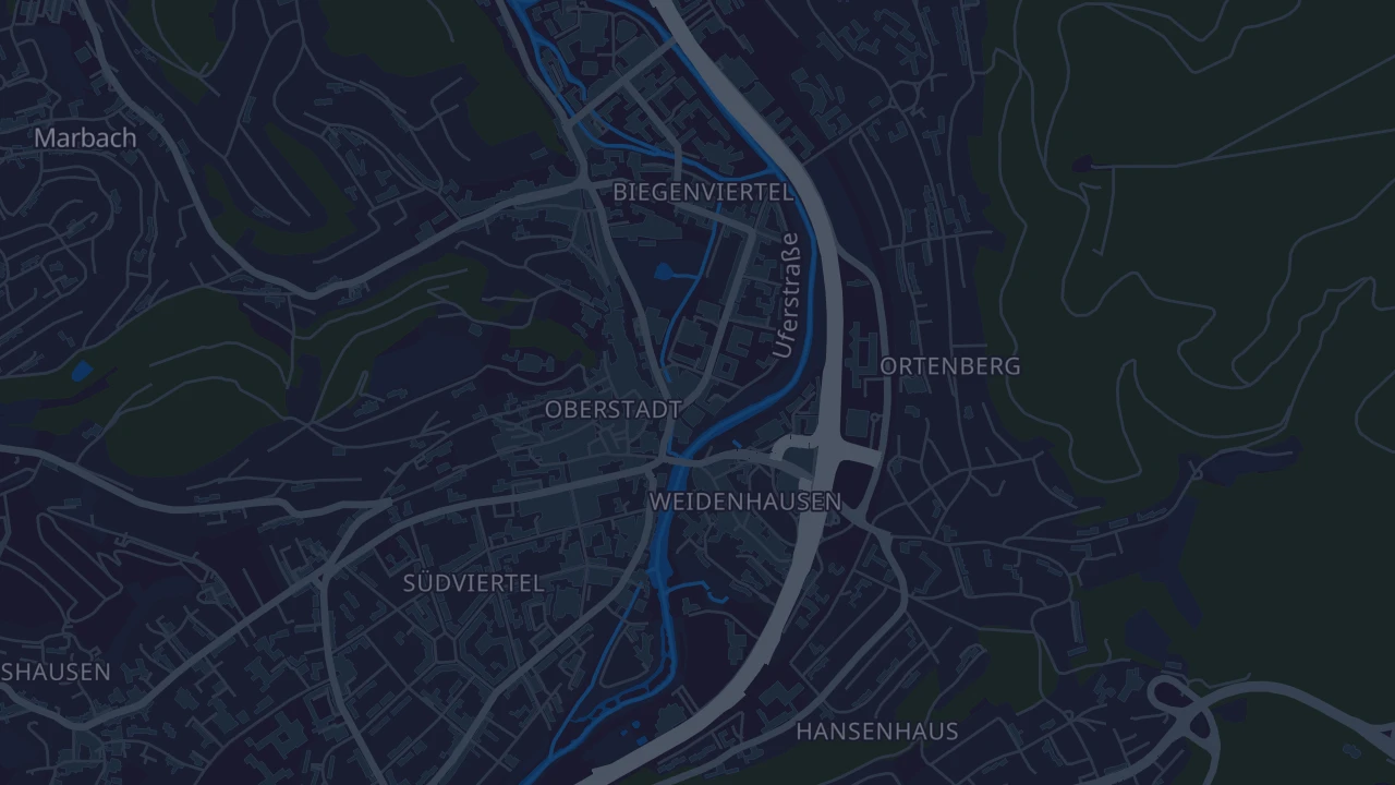 Karte von Marburg
