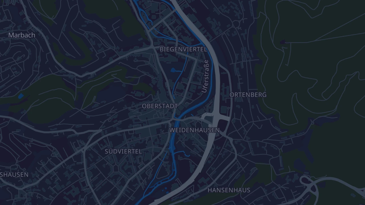 Karte von Marburg