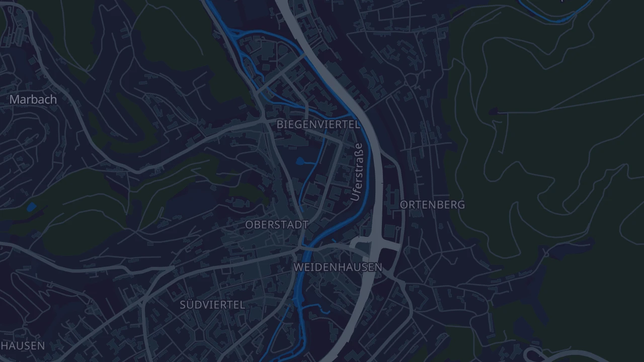 Karte von Marburg