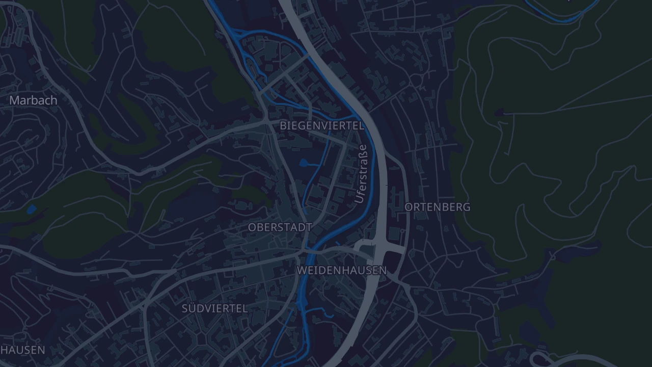 Karte von Marburg