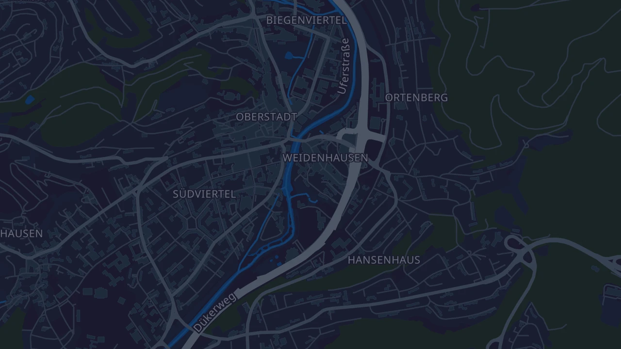 Karte von Marburg