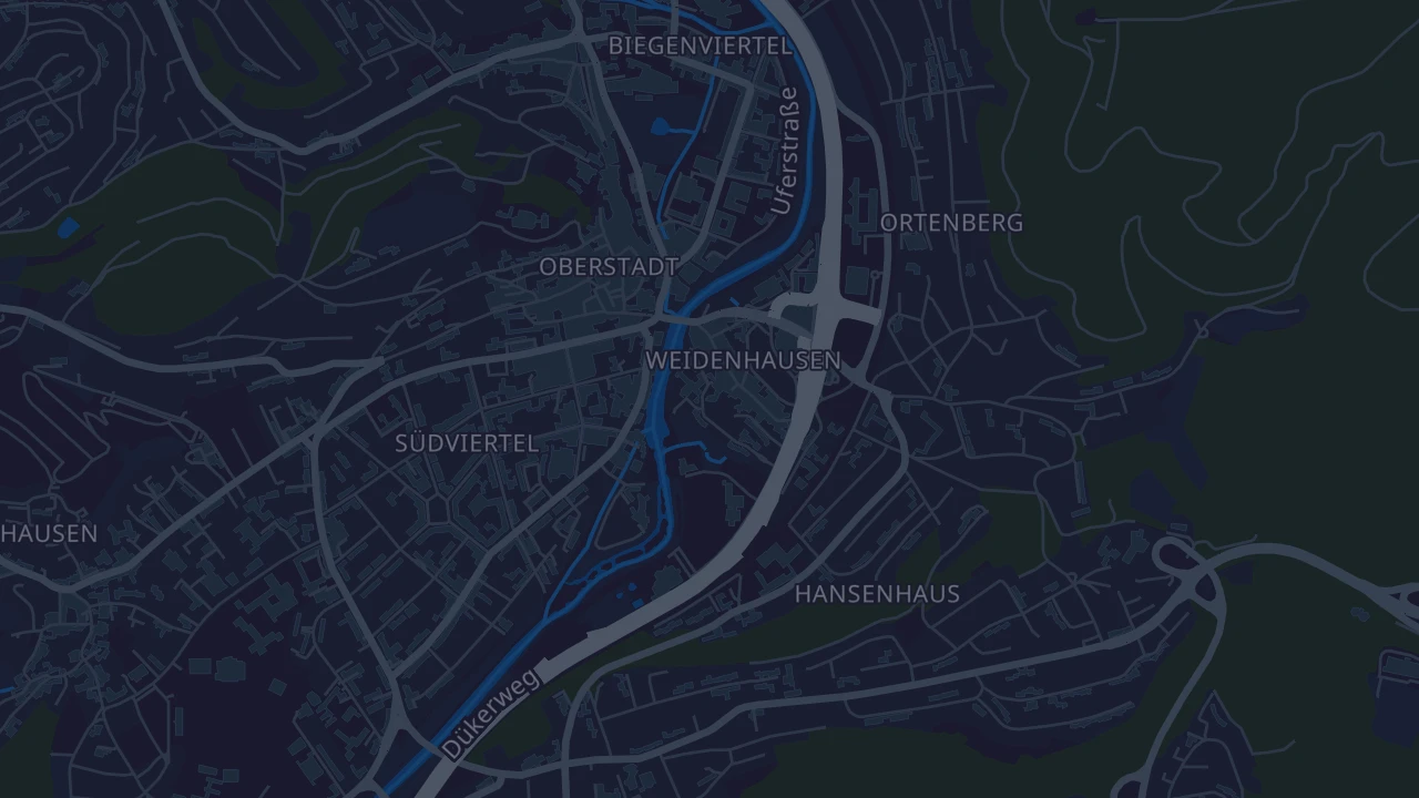 Karte von Marburg