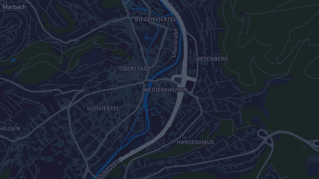 Karte von Marburg
