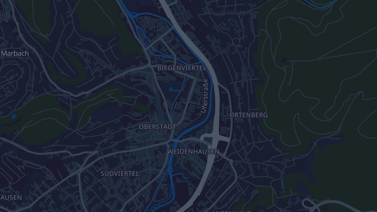 Karte von Marburg