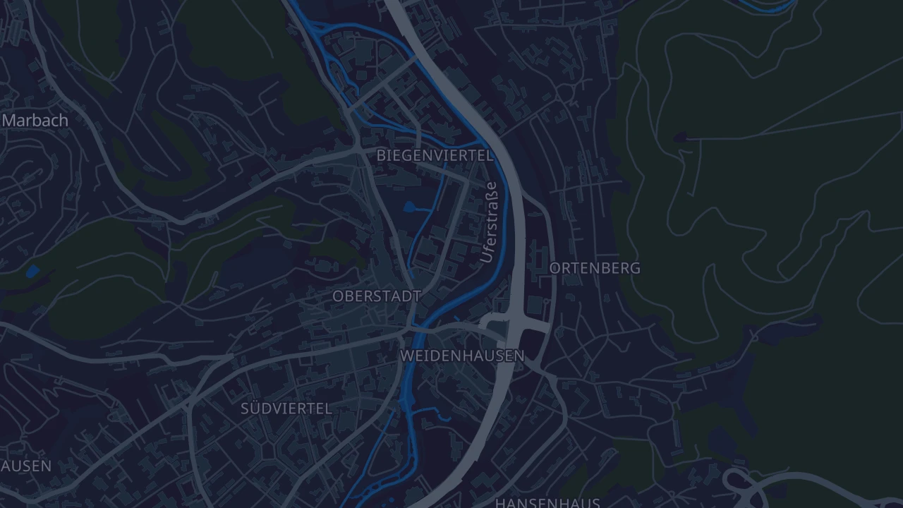 Karte von Marburg