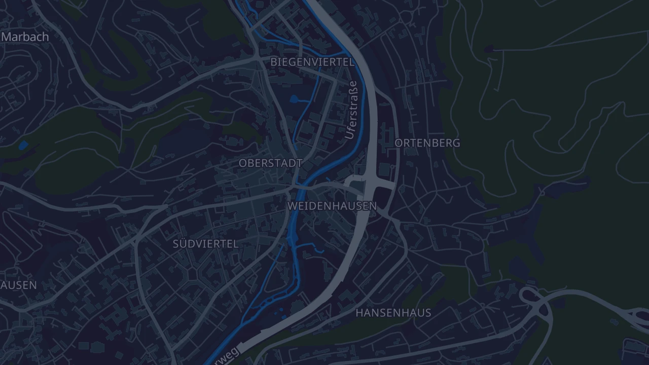 Karte von Marburg