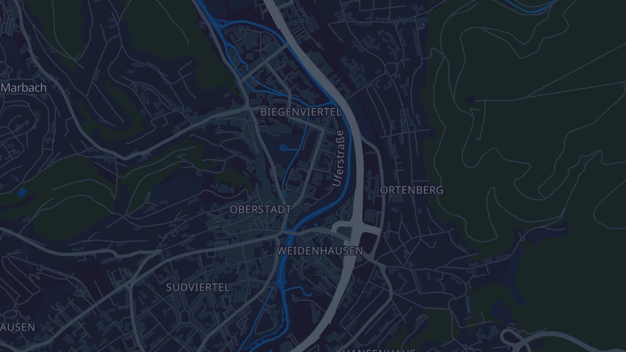 Karte von Marburg