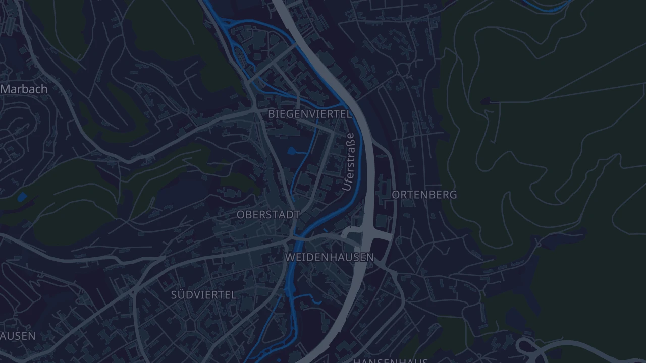 Karte von Marburg