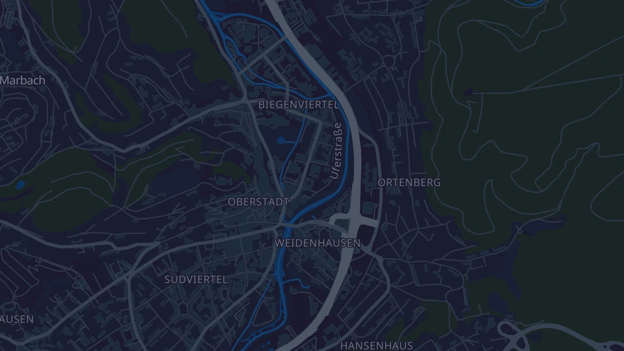 Karte von Marburg