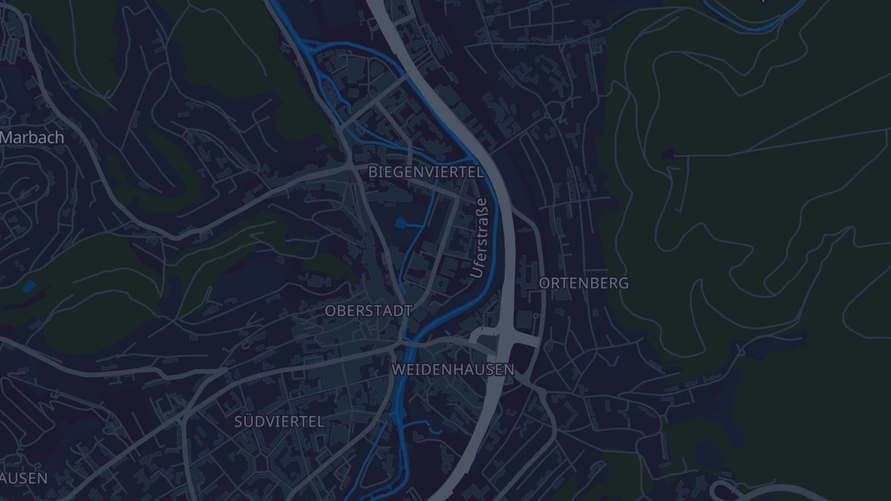Karte von Marburg
