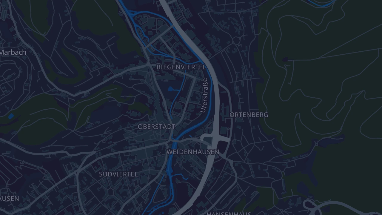 Karte von Marburg