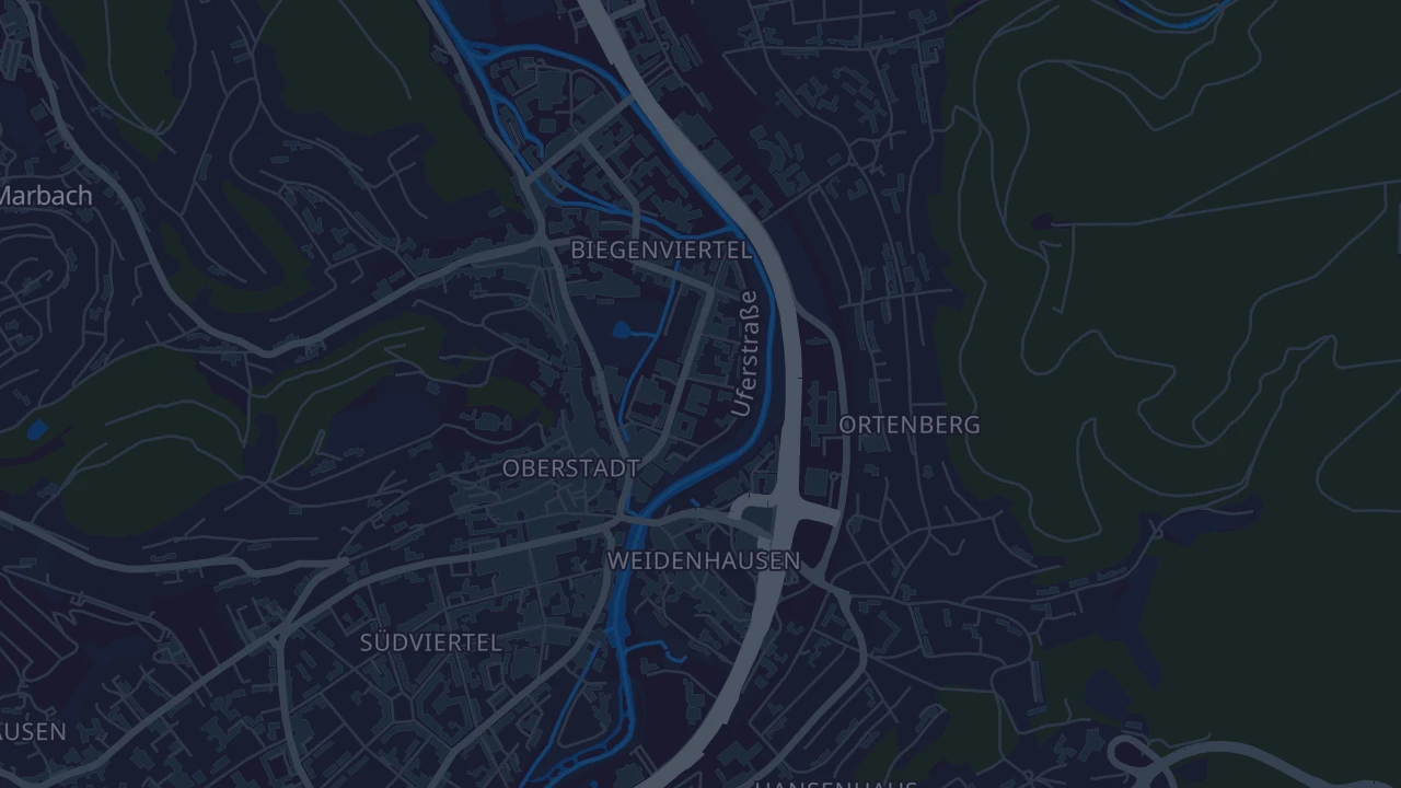 Karte von Marburg