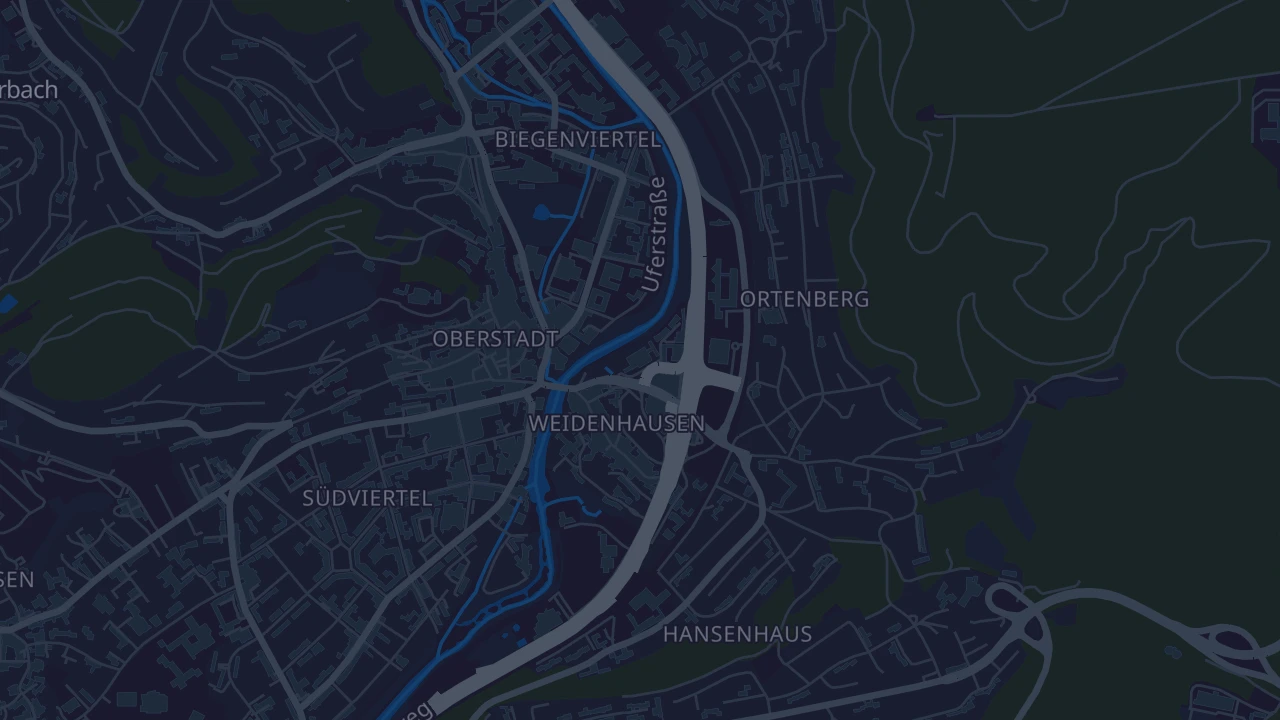 Karte von Marburg