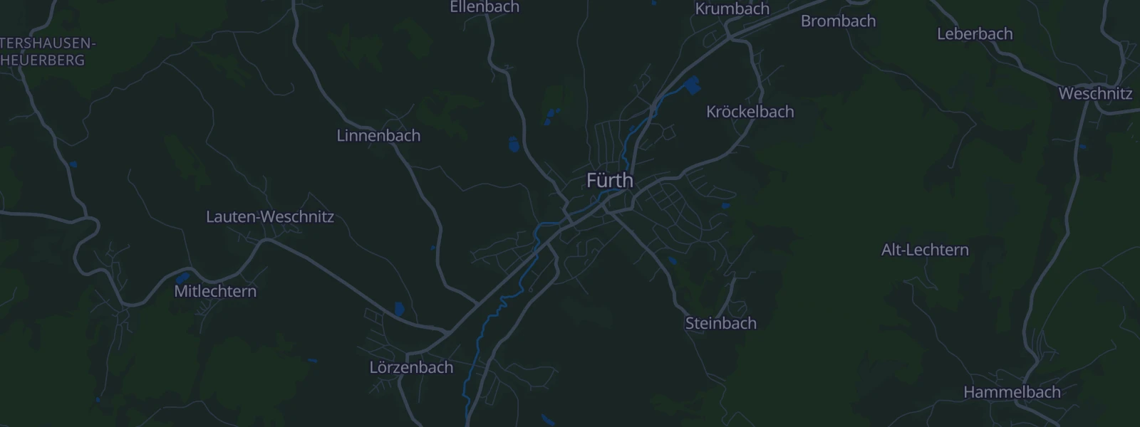 Karte von Fürth