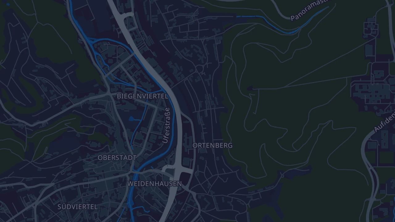 Karte von Marburg