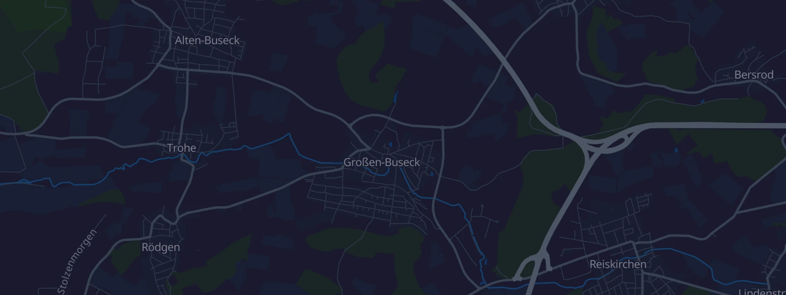 Karte von Buseck