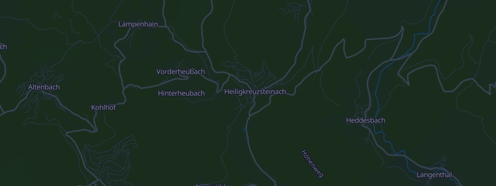 Karte von Heiligkreuzsteinach