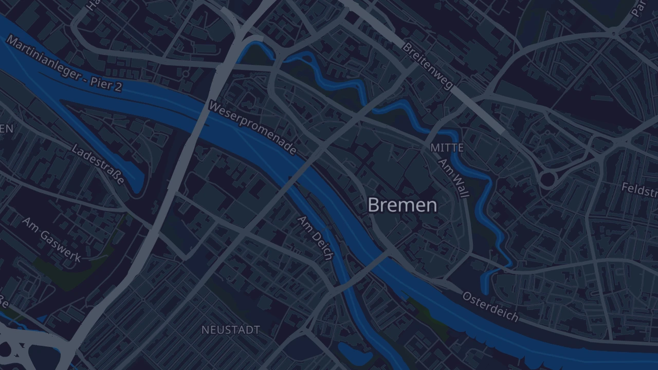 Karte von Bremen