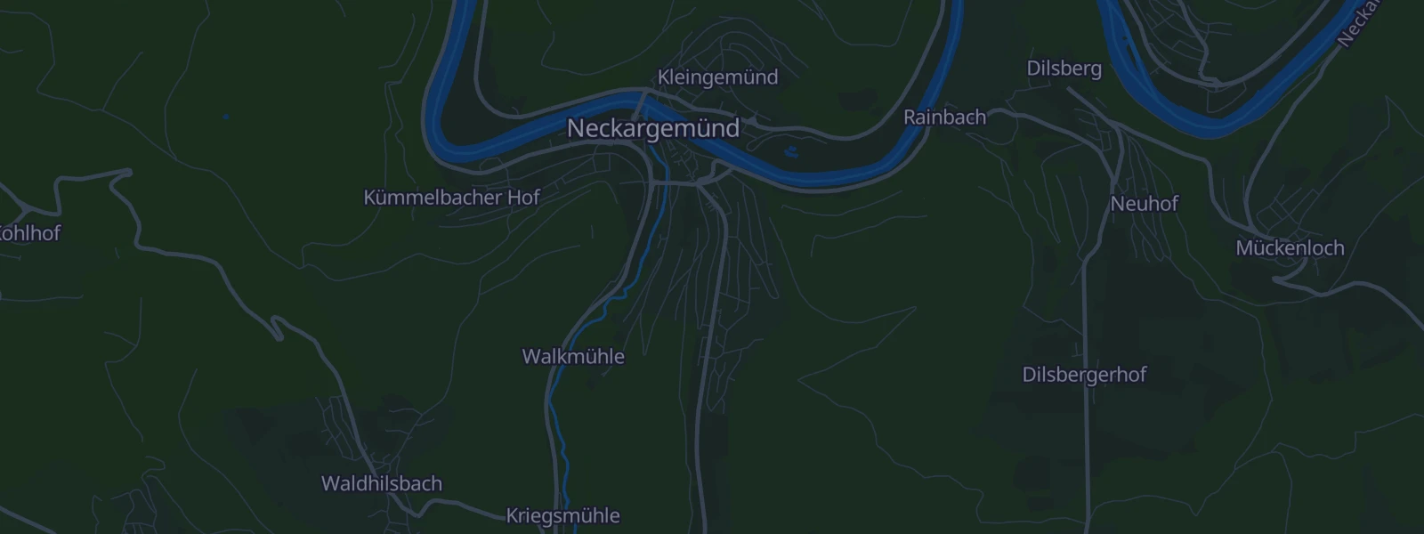 Karte von Neckargemünd