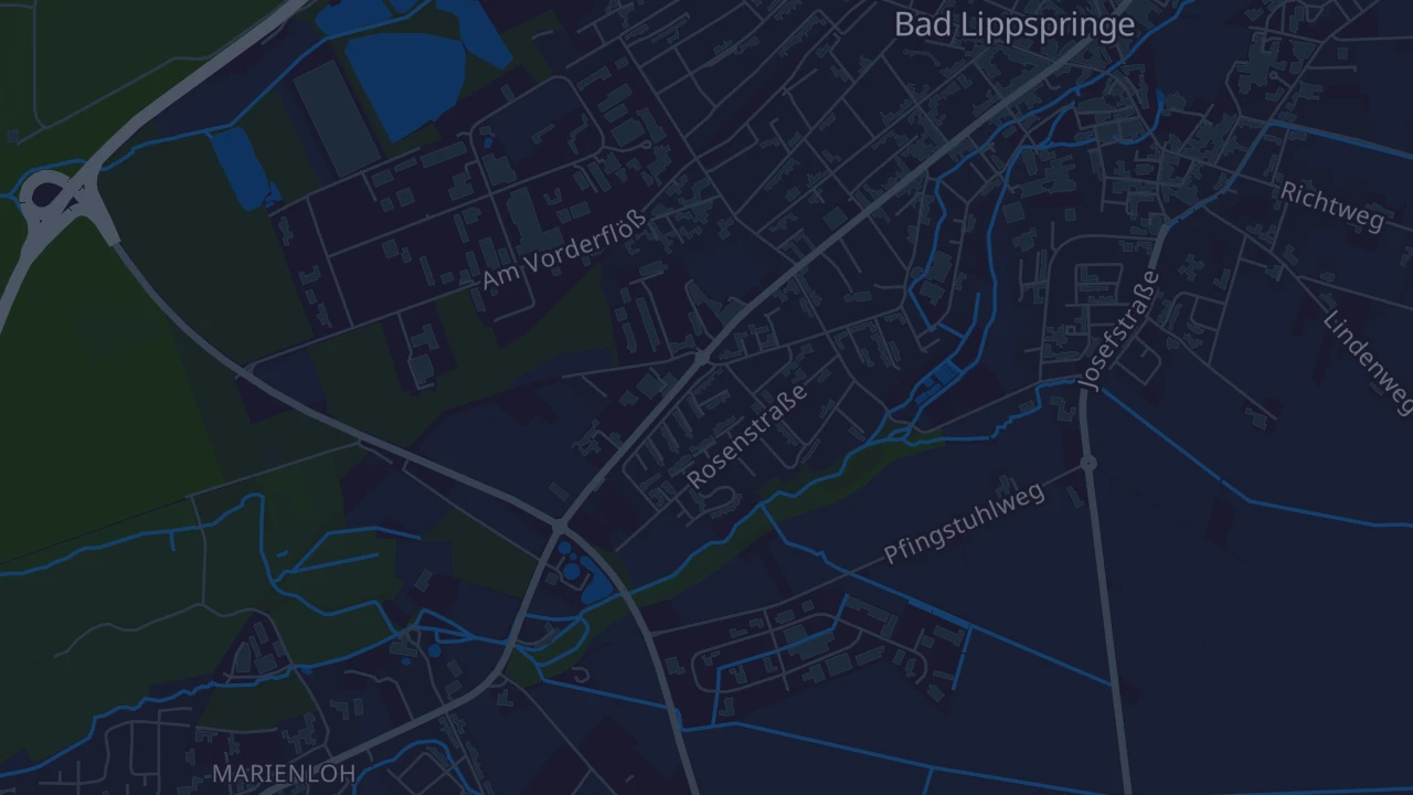 Karte von Bad Lippspringe