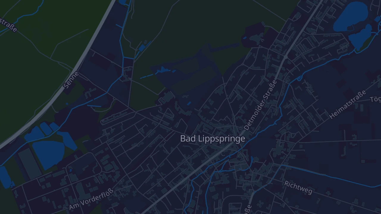 Karte von Bad Lippspringe