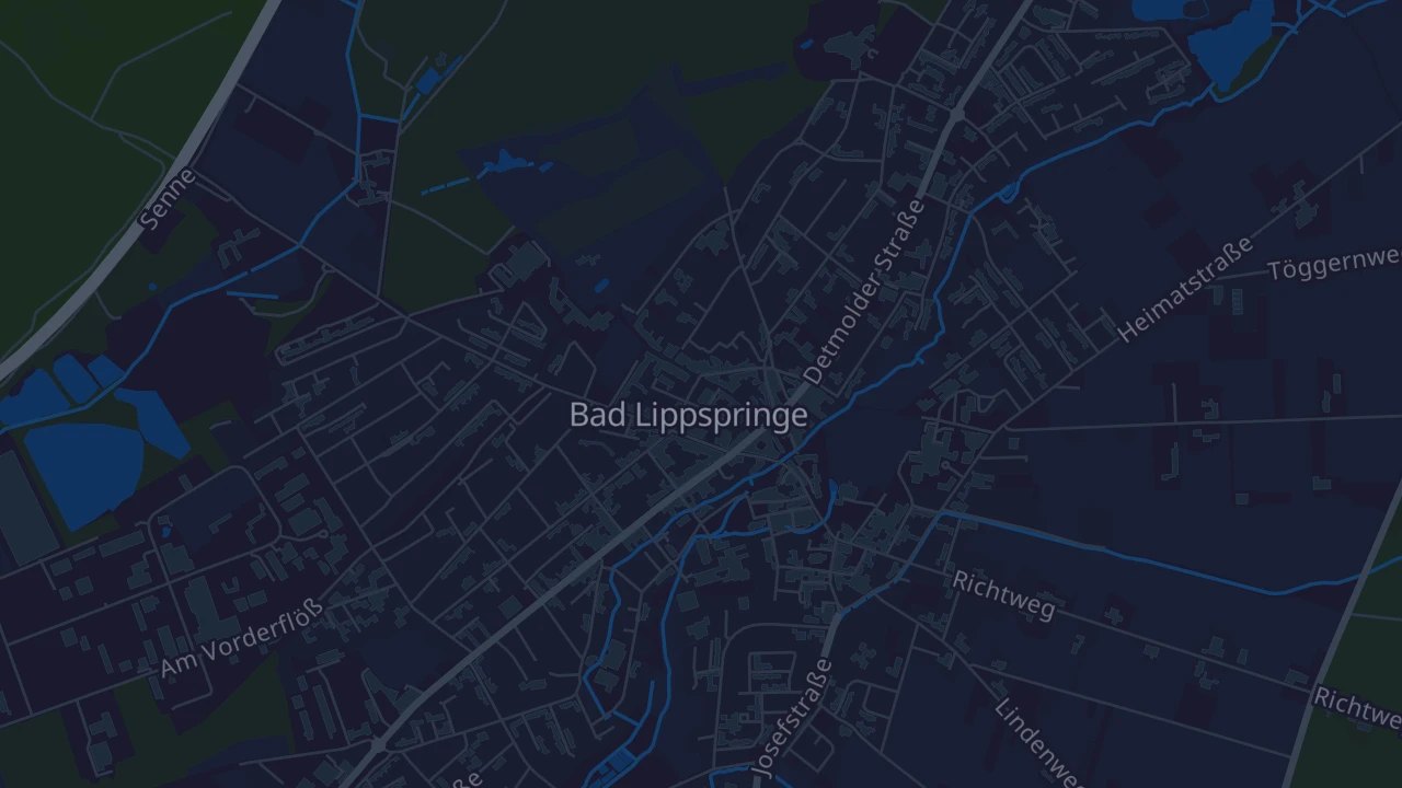 Karte von Bad Lippspringe