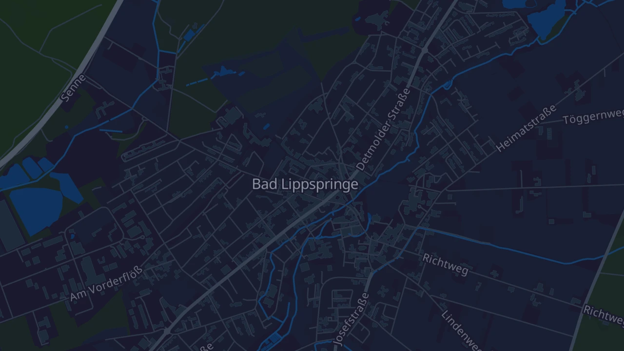 Karte von Bad Lippspringe