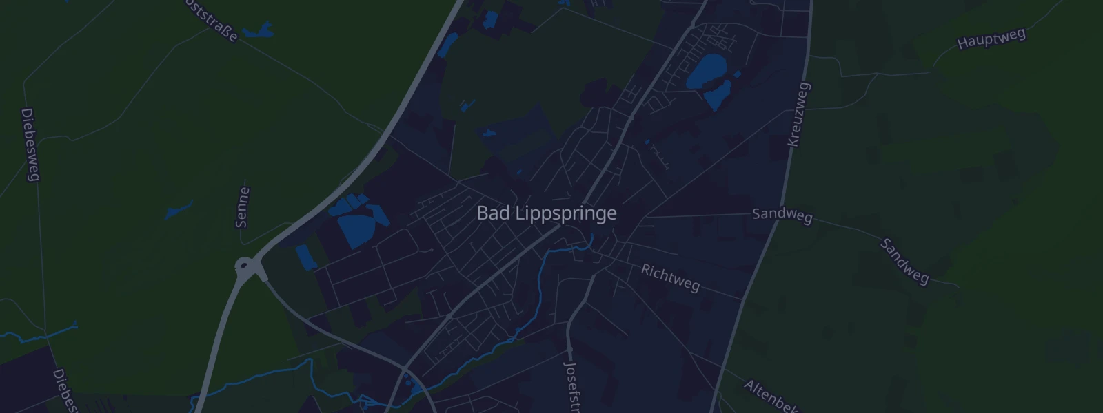 Karte von Bad Lippspringe