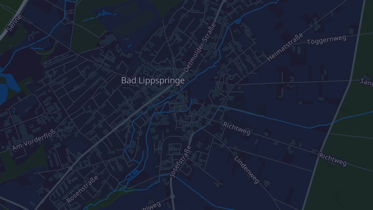 Karte von Bad Lippspringe