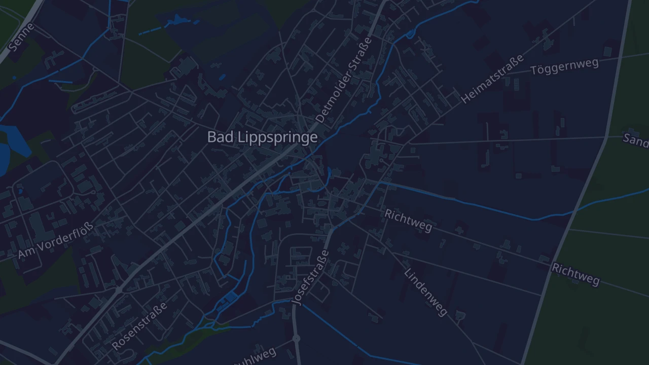 Karte von Bad Lippspringe
