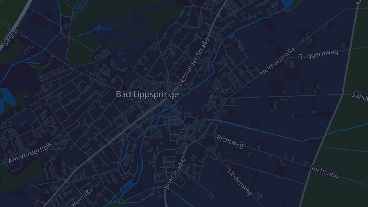 Karte von Bad Lippspringe