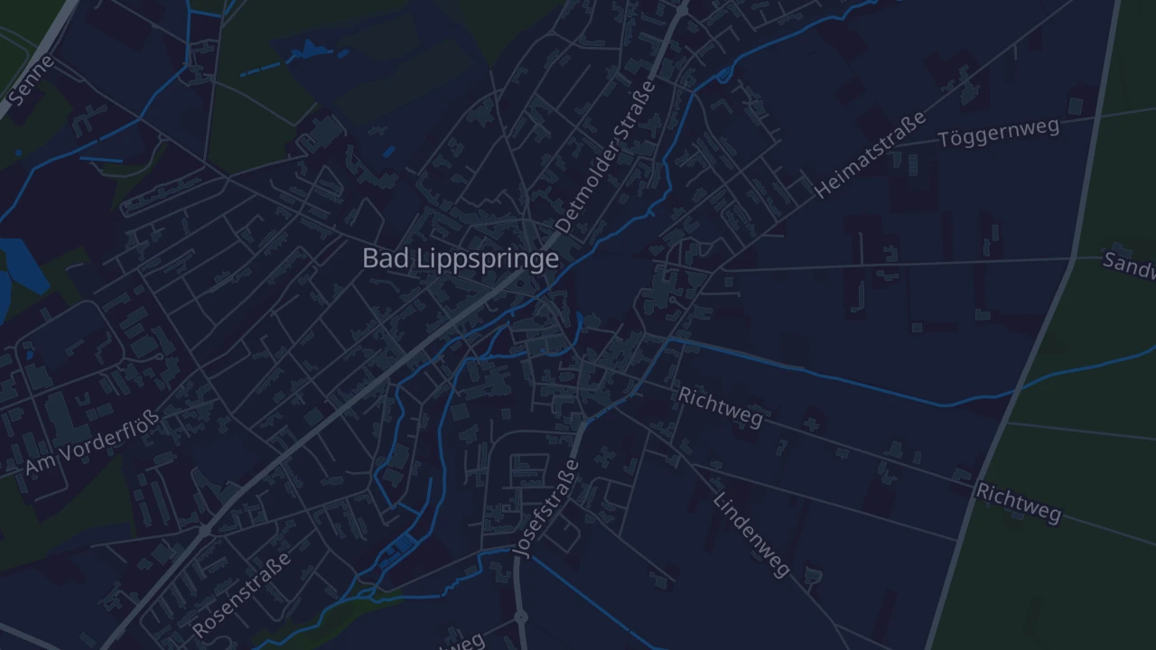 Karte von Bad Lippspringe