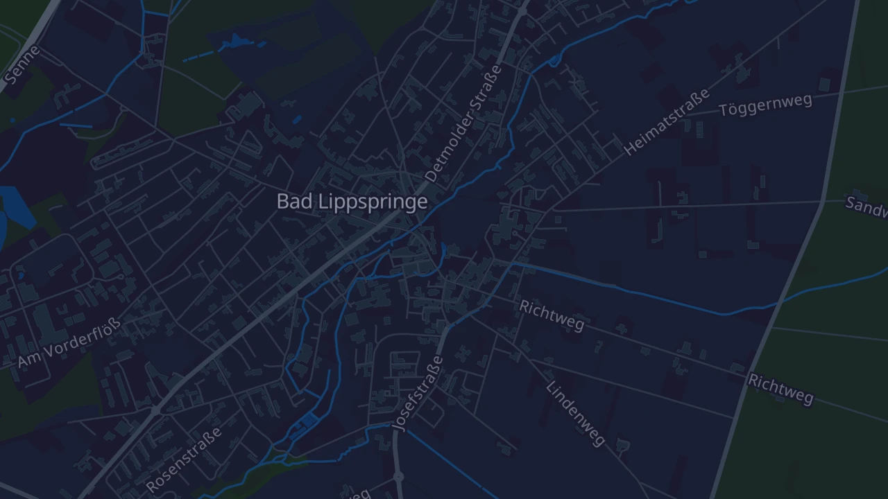 Karte von Bad Lippspringe