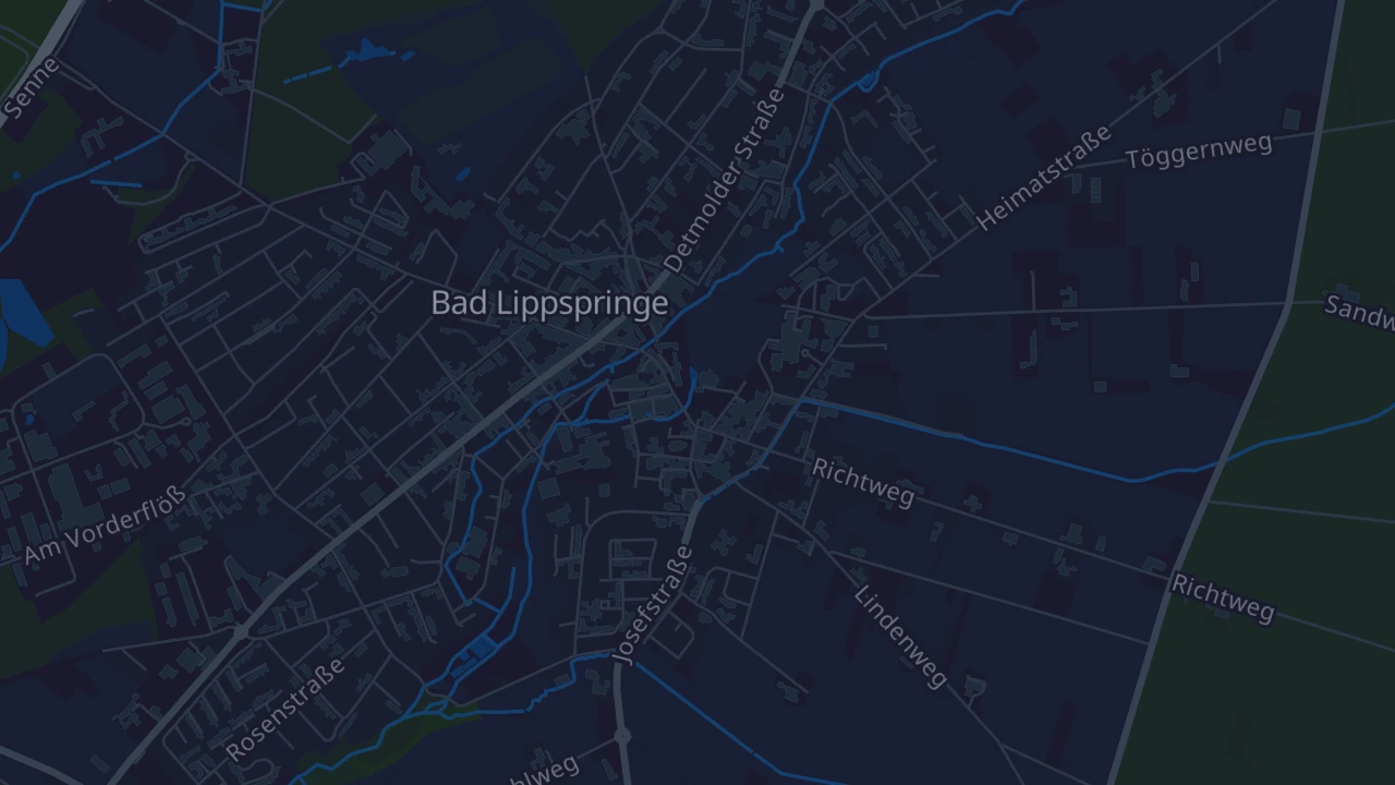 Karte von Bad Lippspringe