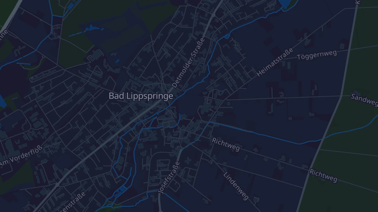 Karte von Bad Lippspringe
