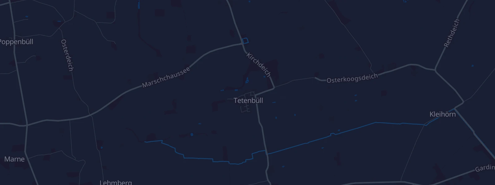 Karte von Tetenbüll