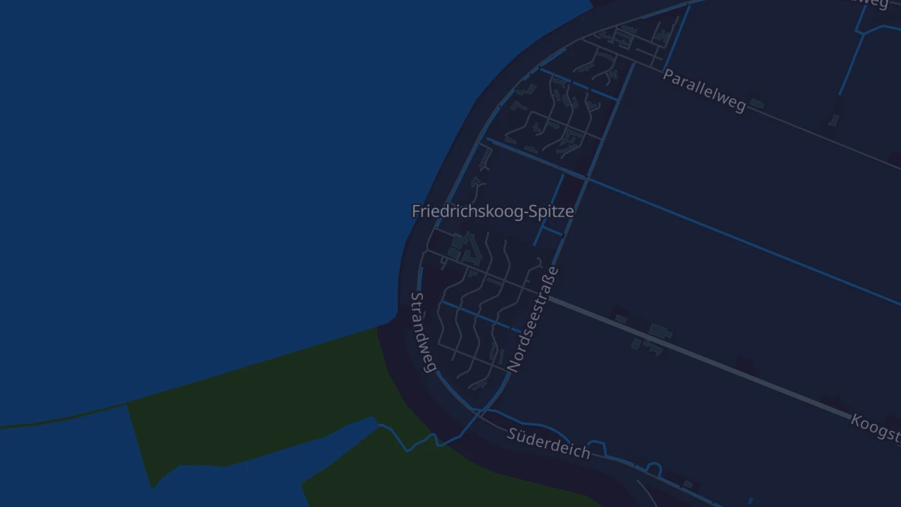 Karte von Friedrichskoog