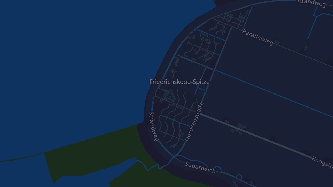 Karte von Friedrichskoog